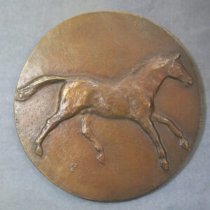 Galloping horse bronze medal