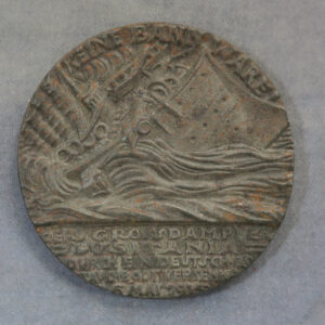 Sinking ship medal Lusitania WW1