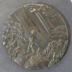 Slovakia art medal by Polonsky Woman in nature base metal- RD115