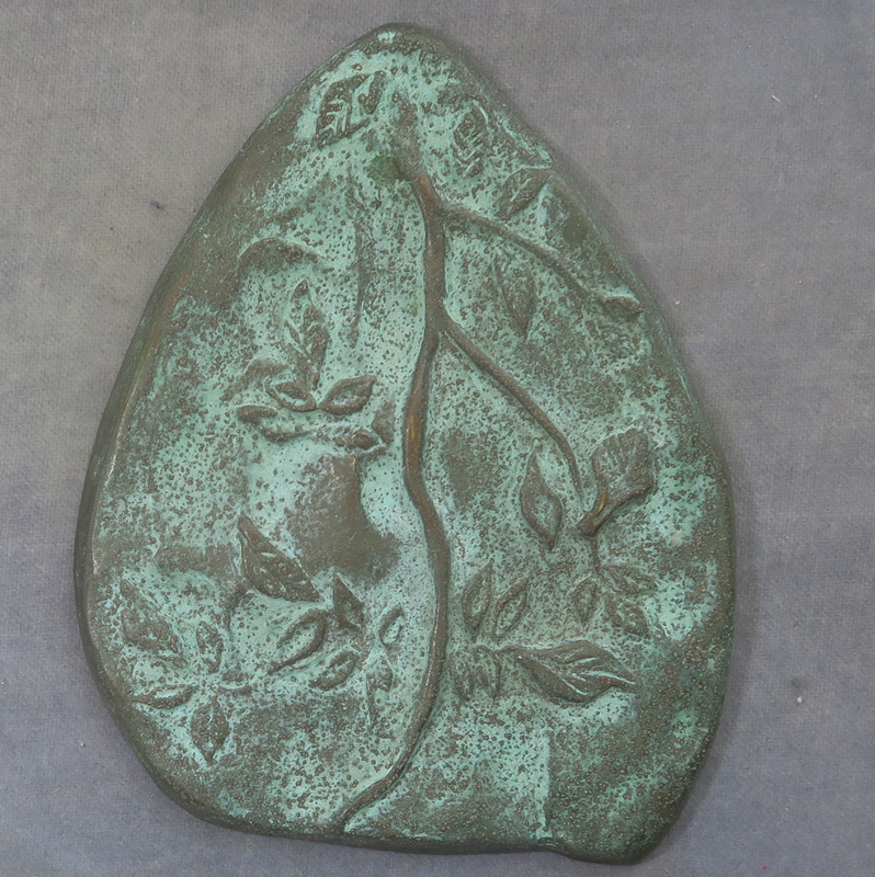 branch and leaves bronze medal