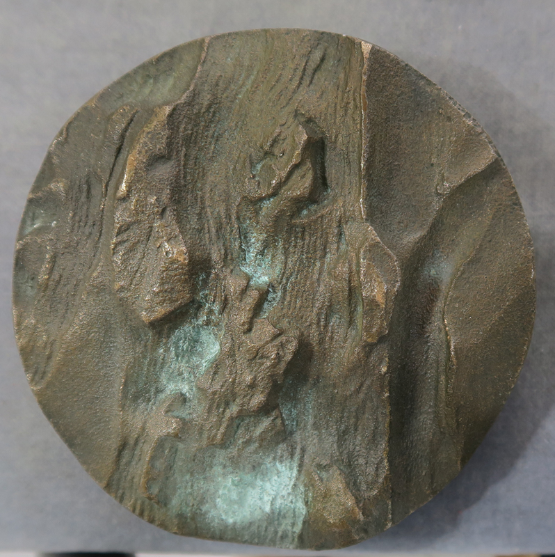 Cast bronze art medal Ron Dutton Summer Isle Blue 1981 - RD127