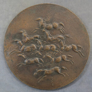 Galloping horses bronze medal