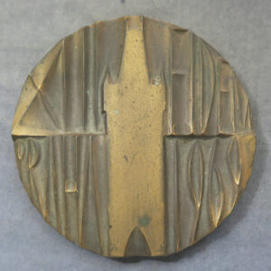 FIDEM XIII Prague Czechia 1969 bronze congress medal Charles bridge tower RD147