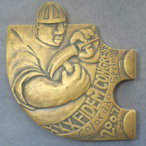 FIDEM XXX Colorado Springs USA congress medal 2007 jigsaw piece by Sarah Peters RD155