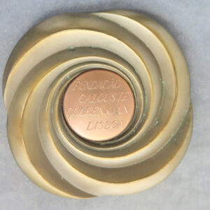Calouste Gulbenkian Lisboa bronze & copper medal modern
