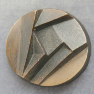 Abstract design bronze medal