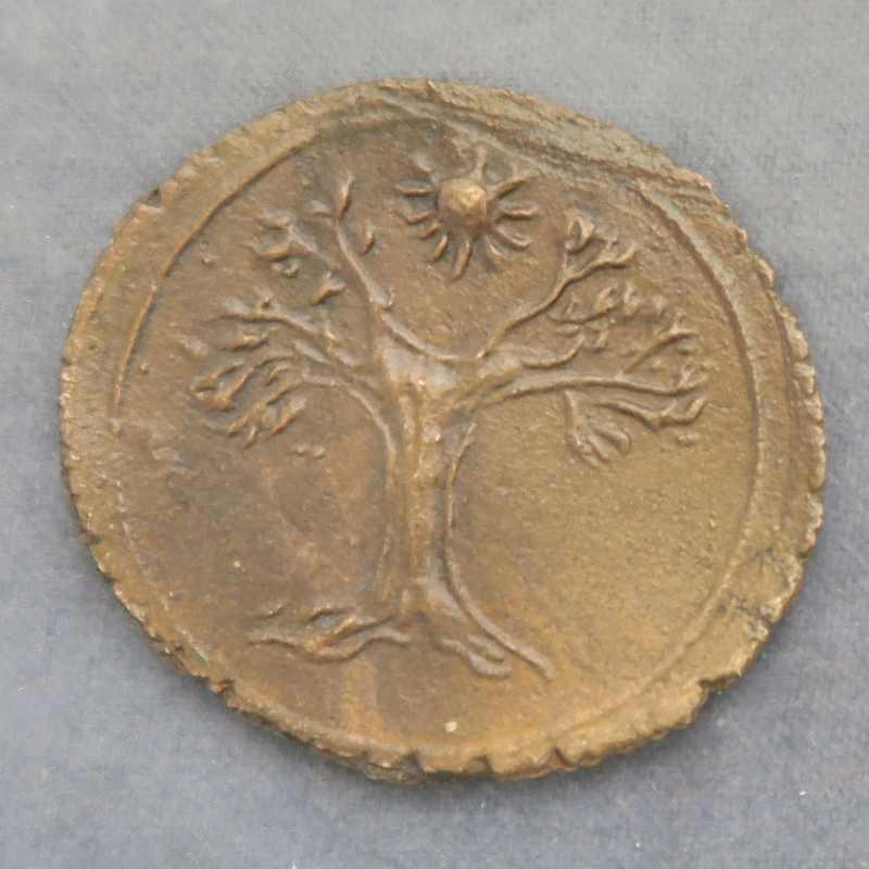 Tree with sun bronze medal