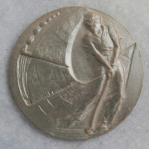 GB Golfing prize medal 20th century bronze RD186