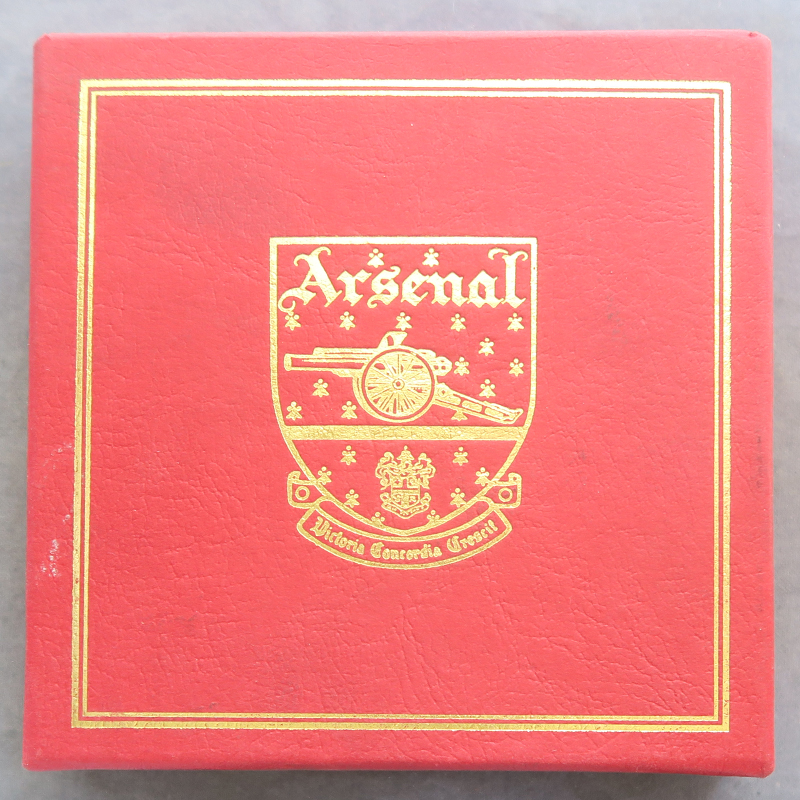 GB Arsenal Football Club Dennis Bergkamp PFA Player of the Year, FWA Footballer 1998 bronze medal by Ron Dutton RD193 - Image 3