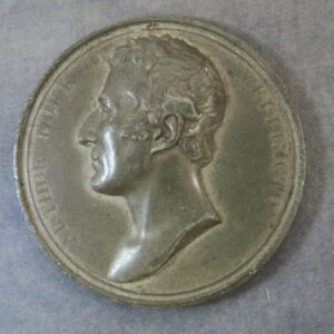 GB 1819 The Duke of Wellington appointed as Governor of Plymouth pewter medal by T Webb BHM 986