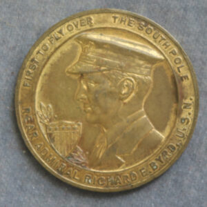 Antarctic medal 1929-30 first trans-antarctic flight by US Admiral Richard Byrd brass medal
