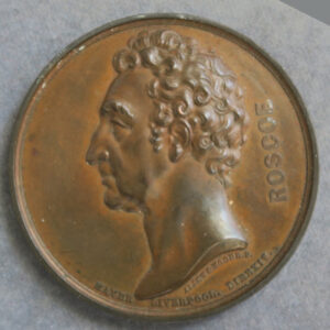 GB William Roscoe centenary of birth 1753-1853 bronze medal by Allan & Moore - Liverpool banker politician and abolitionist