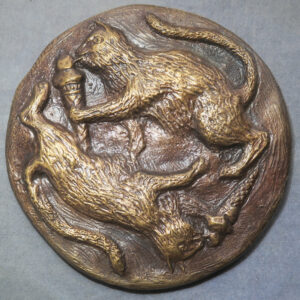 GB Marcy's Cats by Ron Dutton cast bronze 1992 83mm. RD201