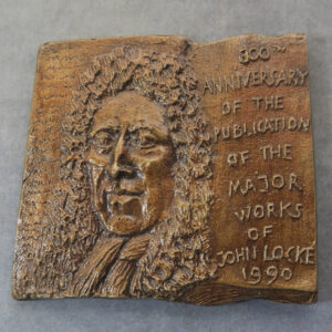 300th anniversary of publication of John Locke's Essays bronze medal by Ron Dutton RD211