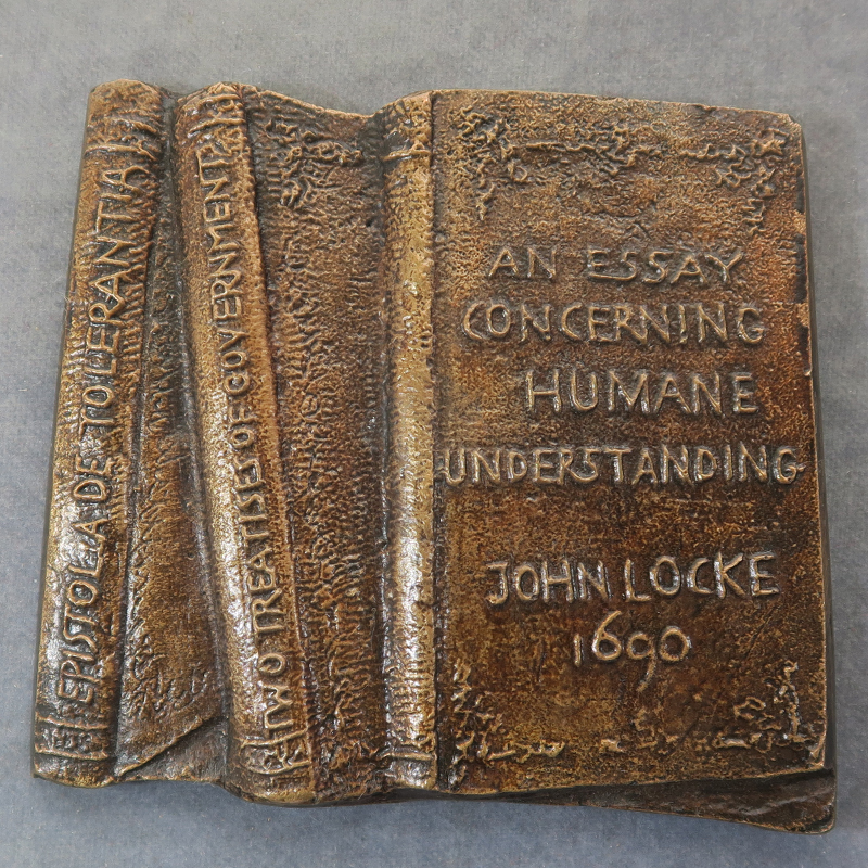 300th anniversary of publication of John Locke's Essays bronze medal by Ron Dutton RD211 Books