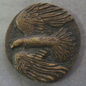 Eagle medal cast bronze by Ron Dutton 1978 53mm. RD227