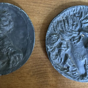 Ronald Searle medal for BAMS of Bernini getting message from the Angel of the Baroque - trial splashes RD232